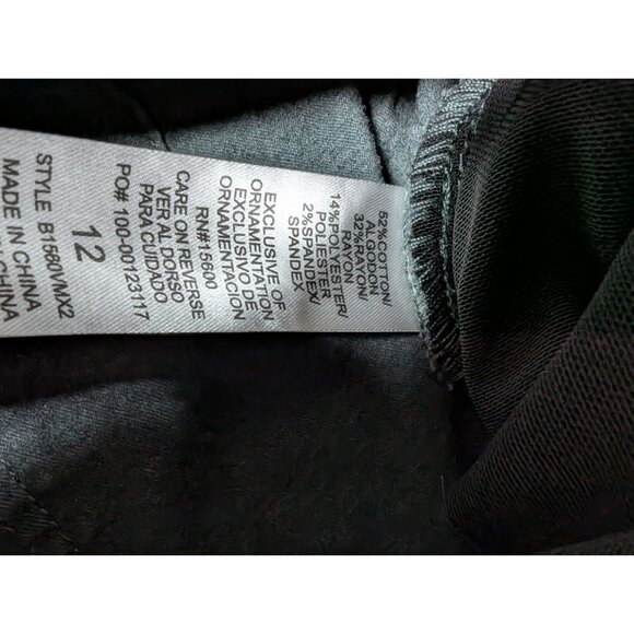 Democracy Pants Womens Size 12 Green Elastic Waist Stretch Ab Solution - Picture 3 of 9